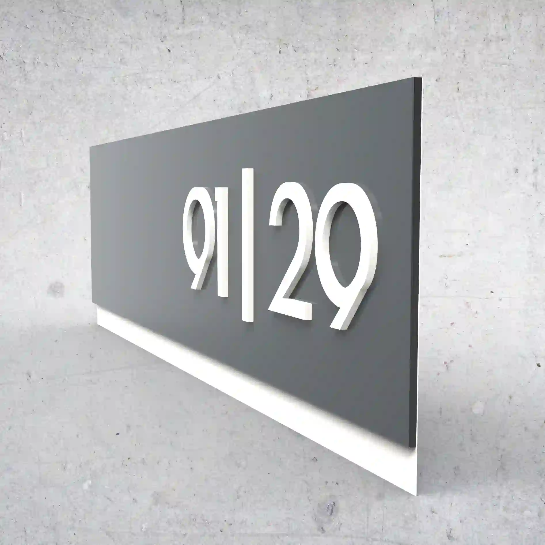 Moderní číslo popisné na dům